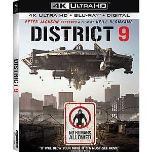 District 9 (4K Ultra HD, Blu-ray, Digital) $15 Walmart.com