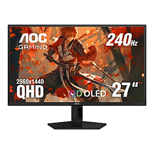 Refurb: AOC Q27G41ZDF 27'' 1440p 240hz QD-OLED G-Sync Compatible Gaming Monitor $231.99
