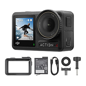 DJI Osmo Action 4 Essential Combo 4K/120fps Action Camera $183.2