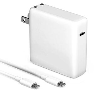 Yuncaiiz 61W USB-C Power Adapter w/ Type C Cable for MacBook Pro/Air 13" & 14" $12.59 + Free Shipping w/ Prime or on $35+