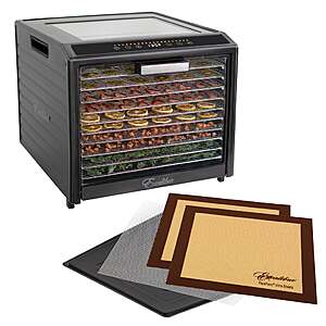 Excalibur 10 Tray Performance Digital Dehydrator Drying Sheet Bundle, Stainless Steel $239.99 Free shipping Costco.com