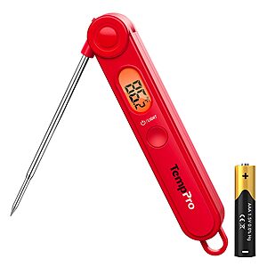 TempPro TempSwift Digital Meat Thermometer for Grilling, BBQ, Baking, etc. - $8.98
