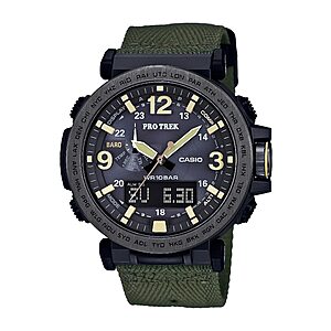 Casio Men's PRG-600YB-3CR PRO TREK Analog-Digital Display Quartz Green Watch (PRG600YB-3) $265.99