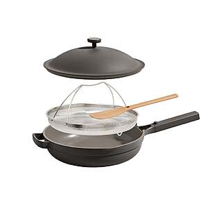 Our Place 4-piece Ceramic Nonstick 12.5” Family Sized Always Pan with Steamer $99.99 Dark Grey, Beige or Blue $99.99 Free Shipping Costco.com