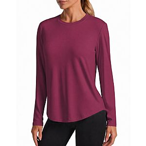PINSPARK Women's UPF 50+ Long Sleeve Workout Top (various) $4.99 + Free Shipping w/ Prime or on $35+