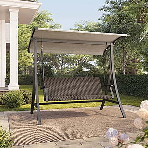 Sam's Club members, Member's Mark Highland Wicker Swing, $399, FS PLUS