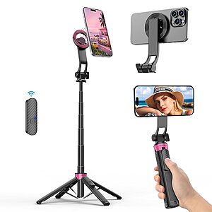 37" ACKIMA 3-in-1 Magnetic Selfie Stick Tripod w/ 4-Leg Base & Wireless Remote $11.99 + Free Shipping w/ Prime or on $35+