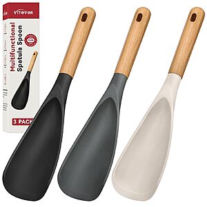 3-Pack VITEVER Cooking Heat Resistant Silicone Spoon Spatula $8.49 + Free Shipping w/ Prime or on $35+