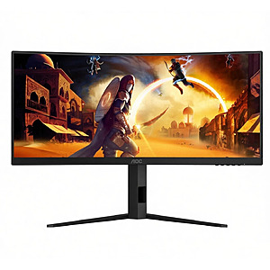 Refurb: AOC CU34G4HV 34" UWQHD 200Hz VA Curved Ultrawide Gaming Monitor $159.99