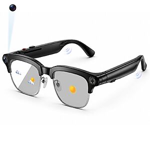 AI Smart Glasses with 8MP Camera, 1080P Video Recording & AI Translation $68 AC + Free Shipping