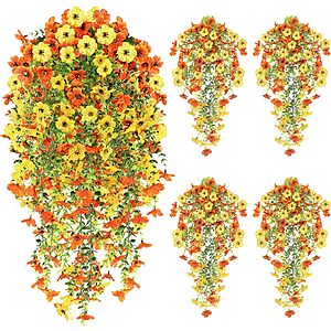 Artificial Hanging Flowers (4 Pieces) * Various Styles *  Starting at $7 AC + Free Shipping