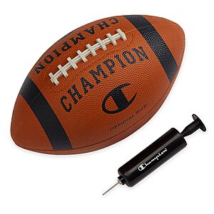 Amazon - Champion Blitz Football, All-Weather (Official, Classic/Black) $9.59 (36% off)