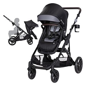 $109.99 - Baby Trend Morph Single to Double Modular Stroller, Dash Black