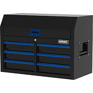 HART 36-Inch 6-Drawer Heavy-Duty Steel Tool Chest - $127