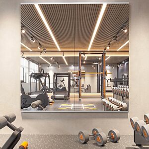 56" x 16" Pertetey Frameless Wall Mount Gym Mirror (2-Pack) $65.70 + Free Shipping