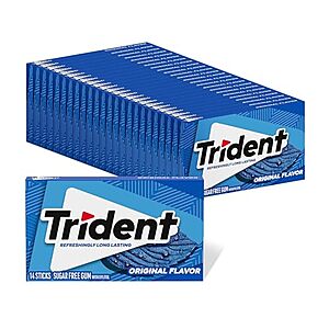 [SnS, AC] $11.77* | 14-Pack 24-Count Trident Sugar Free Gum (Original) at Amazon