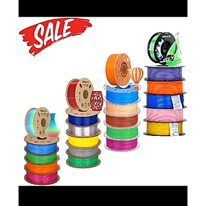 【BUY 10 PAY 6】Creality Wood/PETG/PLA/ASA/ABS/RFID/Silk/TPU/Refill 3D Filament