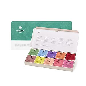 $27.99* | 40-Ct OSULLOC Premium Tea Collection (10 Flavors) at Amazon