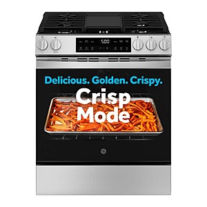 30 in. 5-Burners Slide-In Gas Range in Stainless Steel with Crisp Mode $902