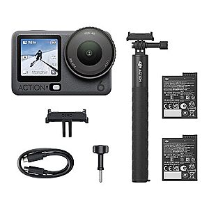 DJI Osmo Action 6 Capture More Combo, 8K Waterproof Action Camera, & More $446