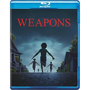 $9.99 | Weapons (Blu-ray + Digital HD) & More at Amazon