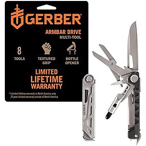 $25.97* | Gerber Gear Armbar Drive 8-in-1 Pocket Knife Multi-Tool (Slim Drive) at Amazon