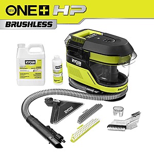 RYOBI ONE+ HP 18V Cordless SWIFTClean Mid-Size Spot Cleaner (Tool Only) w/ 32 oz. OXY Concentrate Cleaning Formula $132
