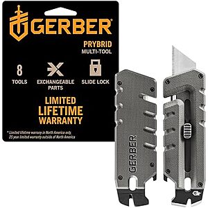 $14.70* | Gerber Gear Prybrid EDC Multi Tool Utility Knife w/ Retractable Blade & Pry Bar at Amazon