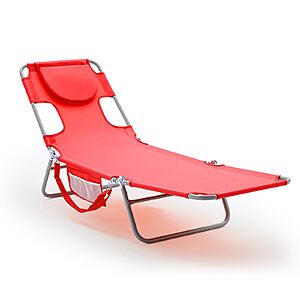 DUMOS Lounge Chair Outdoor, Beach Tanning Chair with Face Hole, various colors $39.98