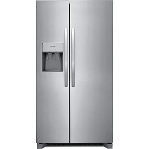 Frigidaire 36 in. 26 cu. ft. Standard Depth Side by Side Refrigerator in Stainless Steel, $1137, free delivery, Home Depot