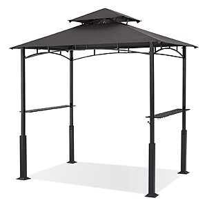 ABCCANOPY 8x5 Grill Gazebo BBQ Shelter with 2 LED Lights, Dark Gray $114.53