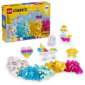 340-Piece LEGO Classic Magical Transparent Box Building Set $19.99 + Free Shipping w/ Prime or on $35+