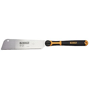 10-Inch DeWalt Pull Saw, Single Edge, Flush Cut $14.92 + Free Shipping w/ Prime or on $35+