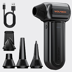 Open Box: WOLFBOX MF60 Compressed Air Duster 110000RPM Super Power Electric Air Duster $26 + Free Shipping