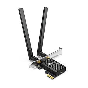 TP-Link WiFi 6 PCIe WiFi Card for Desktop PC- AX3000 Dual Band Network Card $22.43