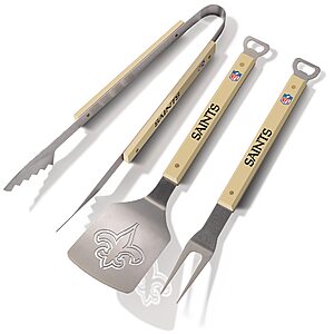 YouTheFan NFL Philadelphia Eagles Spirit Series 3-Piece BBQ Set Stainless Steel, 22" x 9" $17.49