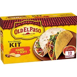 TACO TUESDAY! 2/$4.65 S&S-MultiBuy Old El Paso Hard & Soft Taco Dinner Kit, Meal Prep, 12 ct, 11.4 oz