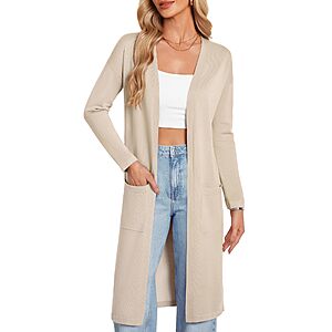 Amazon – GRACE KARIN Women's Long Open Front Cardigan - $10.99–$13.74 w/ Code