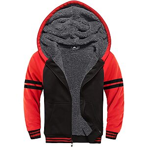 Amazon – Boys Sherpa-Lined Zip-Up Hoodie - $14.99–$19.99 w/ Code