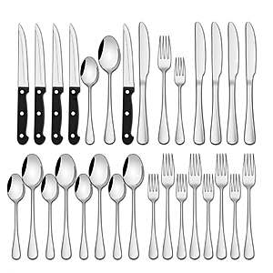 Walmart – NULAS 24-Piece Stainless Steel Silverware Set - $13.99 w/ Coupon