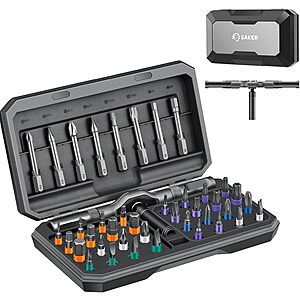 Saker 42-in-1 Magnetic Ratchet Screwdriver Set w/ T-Handle & Storage Case $19.99 + Free Shipping w/ Prime or on $35+