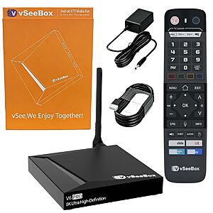 vSeeBox V6 Pro 2026 Android TV Box 4GB+32GB 8K $211.2 + Free Shipping