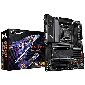 [Resale, AC] $93.20 | GIGABYTE B650 AORUS Elite AX AMD B650 ATX Motherboard (Used - Like New) at Amazon