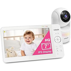 [Resale, AC] $38.34 | VTech 7" Baby Monitor with IPS Screen (Used - Like New) at Amazon