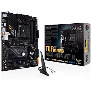 [Resale, AC] $73.14 | ASUS TUF Gaming B550-PLUS WiFi II AMD AM4 (3rd Gen Ryzen™) ATX DDR4 Gaming Motherboard (Used - Like New) at Amazon
