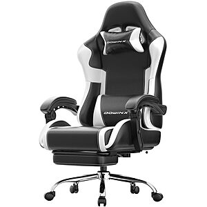 Dowinx Gaming Chair with Footrest, 2D Lift Linkage Armrest, Massage Lumbar, 330lbs Capacity $59.99