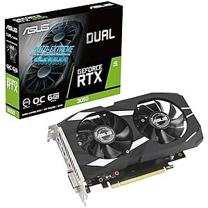 [Resale, AC] $148.40 | ASUS Dual GeForce RTX 3050 6GB GDDR6 OC Edition Gaming Graphics Card (Used - Like New) at Amazon