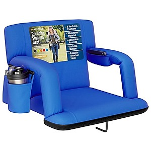 21" Alpcour Reclining Stadium Seat w/ Armrests & Side Pockets $41.99 + Free Shipping w/ Prime