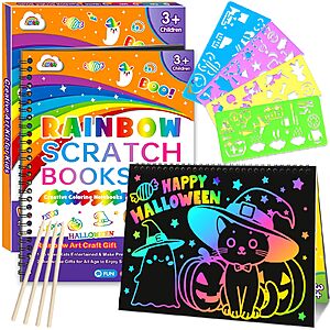 Amazon – Rainbow Scratch Paper Art Set - $4.99 w/ Code