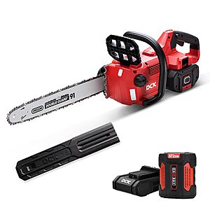 DCK 58V Cordless Chainsaw 16 Inch, Brushless Electric Chain Saw with 4.0Ah Battery & 5A Charger $55.99